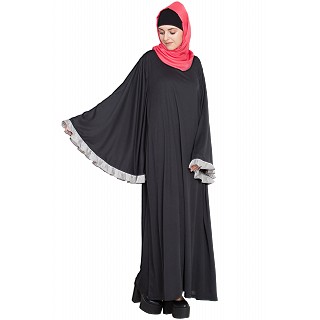 A-Line with Butterfly Sleeve abaya